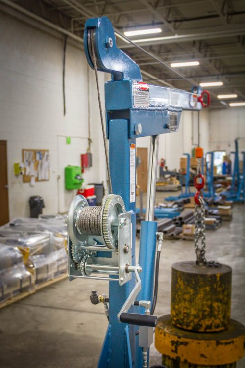 Hydraulic Floor Crane Custom Winch David Round